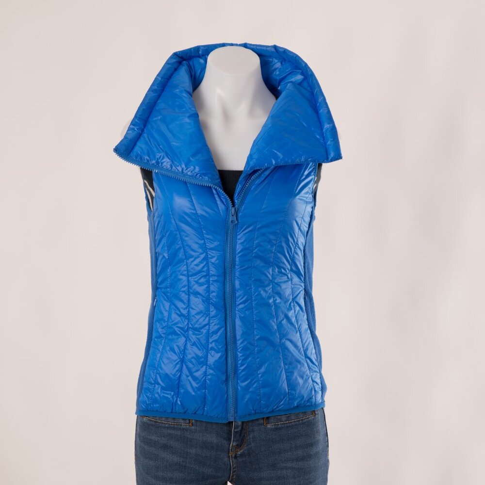 Objet d’Art Athletica Blue Quilted Puffer Vest Size US S - Picture 2 of 9